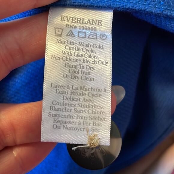 Everlane The Oversized Shirt Jacket Deep Blue M - Picture 7 of 9